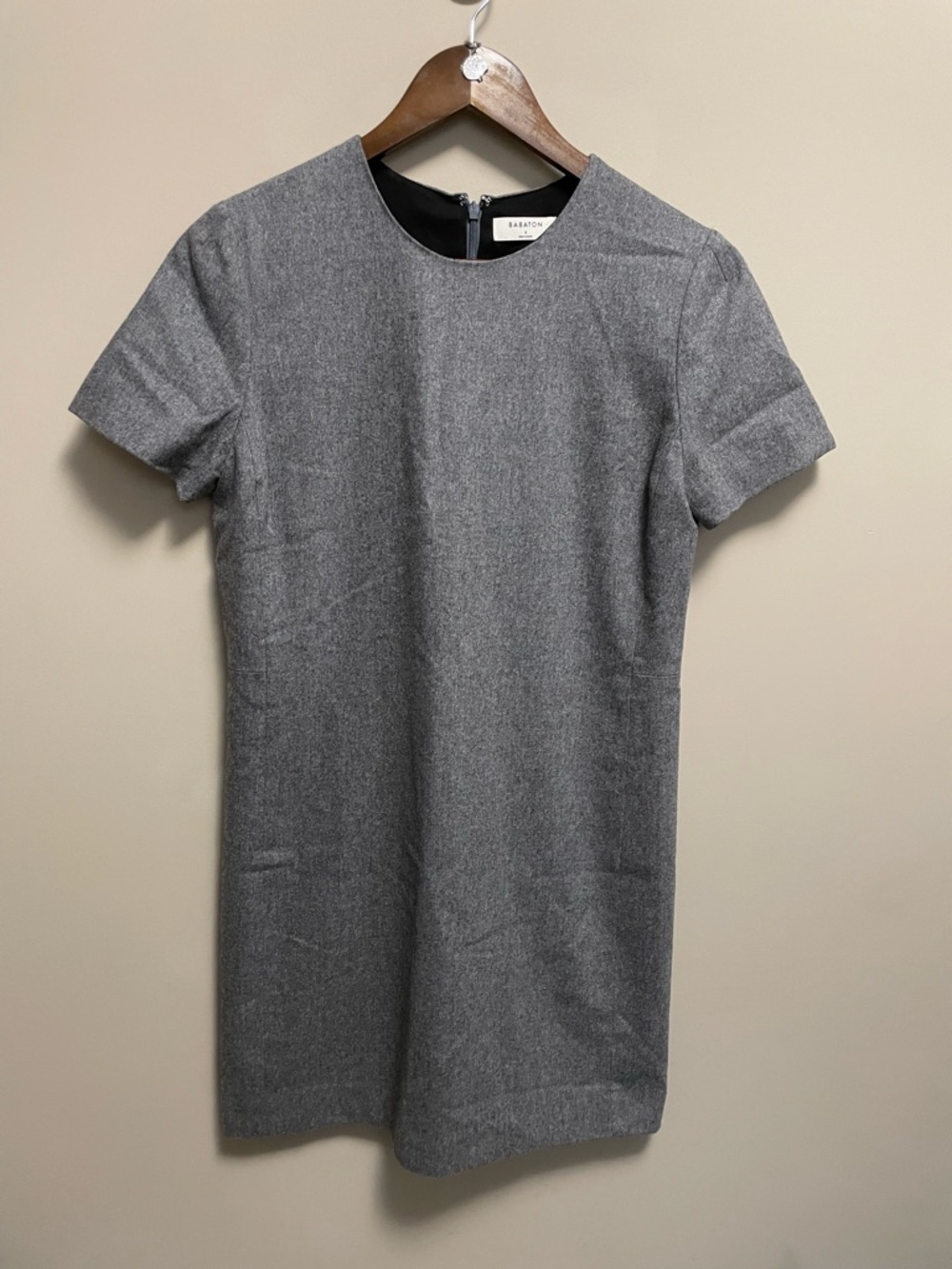 Babaton Aritzia Grey Wool & Cashmere Blend Dress Women’s Size 6 Mini Shift Dress